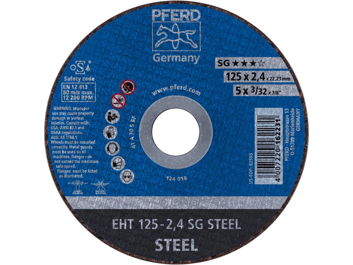 PFERD Trennscheibe EHT 125-2,4 A30 S SG