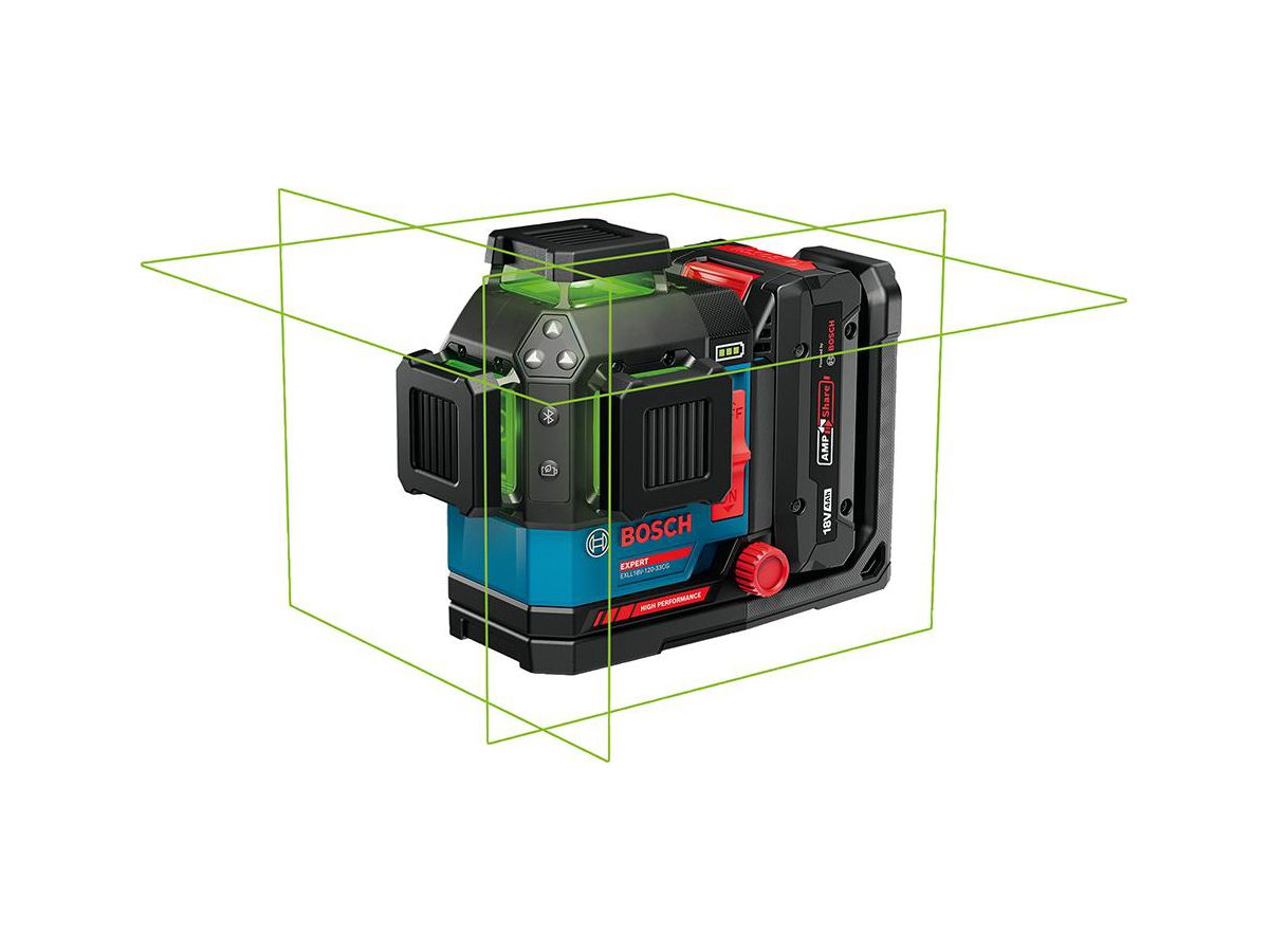 BOSCH EXPERT Linienlaser EXLL18V-120-33CG DK20, Akku, Ladegerät