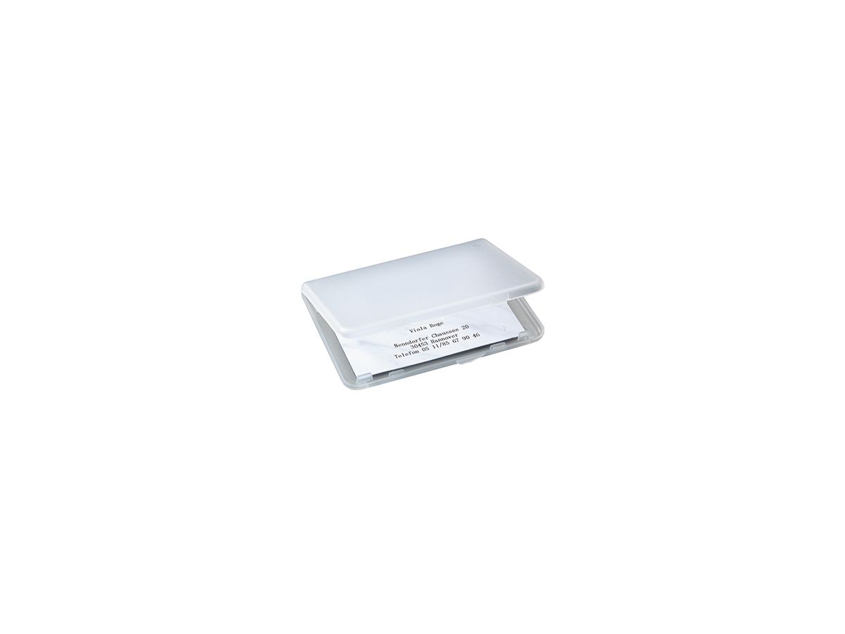 Sigel Visitenkartenetui VA140 89x57mm Kunststoff transparent