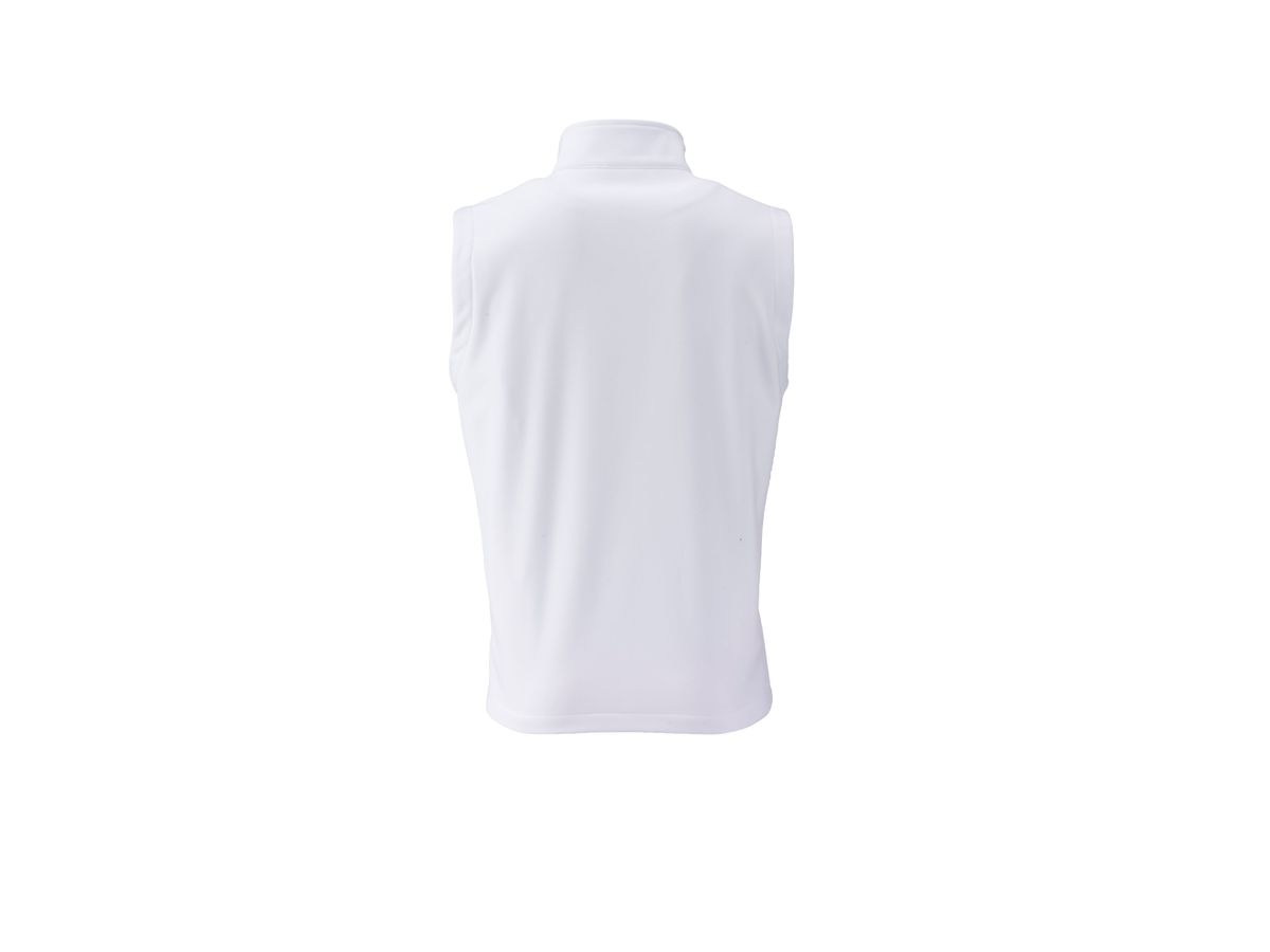 JN Men's Promo Softshell Vest JN1128 white/white, Größe 3XL