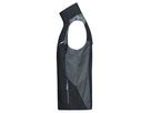JN Workwear Vest JN822 65%PES/35%BW, black/carbon, Größe 2XL