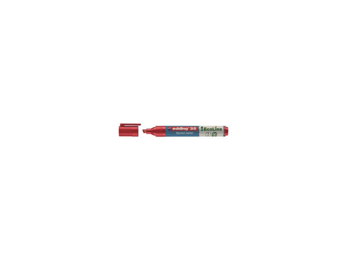 edding Flipchartmarker 32 EcoLine 4-32002 1-5mm Keilspitze rot
