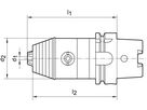 Precisie-boorhouder DIN69893A 0,5-13mm H SK-A100 WTE