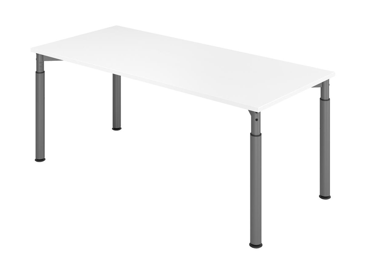 Schreibtisch 4-Fuß 1800x800 mm Weiß