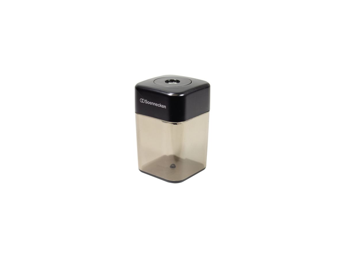 Soennecken Spitzdose 3399 einfach Metallspitzer schwarz/transparent