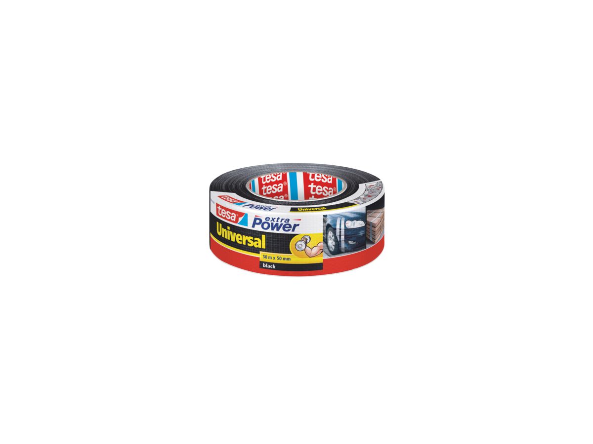 TESA Gewebeband extra Power Universal 48 mm x 50 m, schwarz