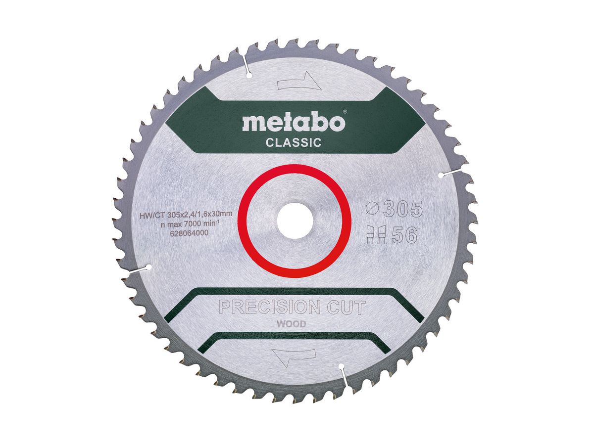 METABO Kreissägeblatt HW/CT 305x30, 56 WZ 5°neg