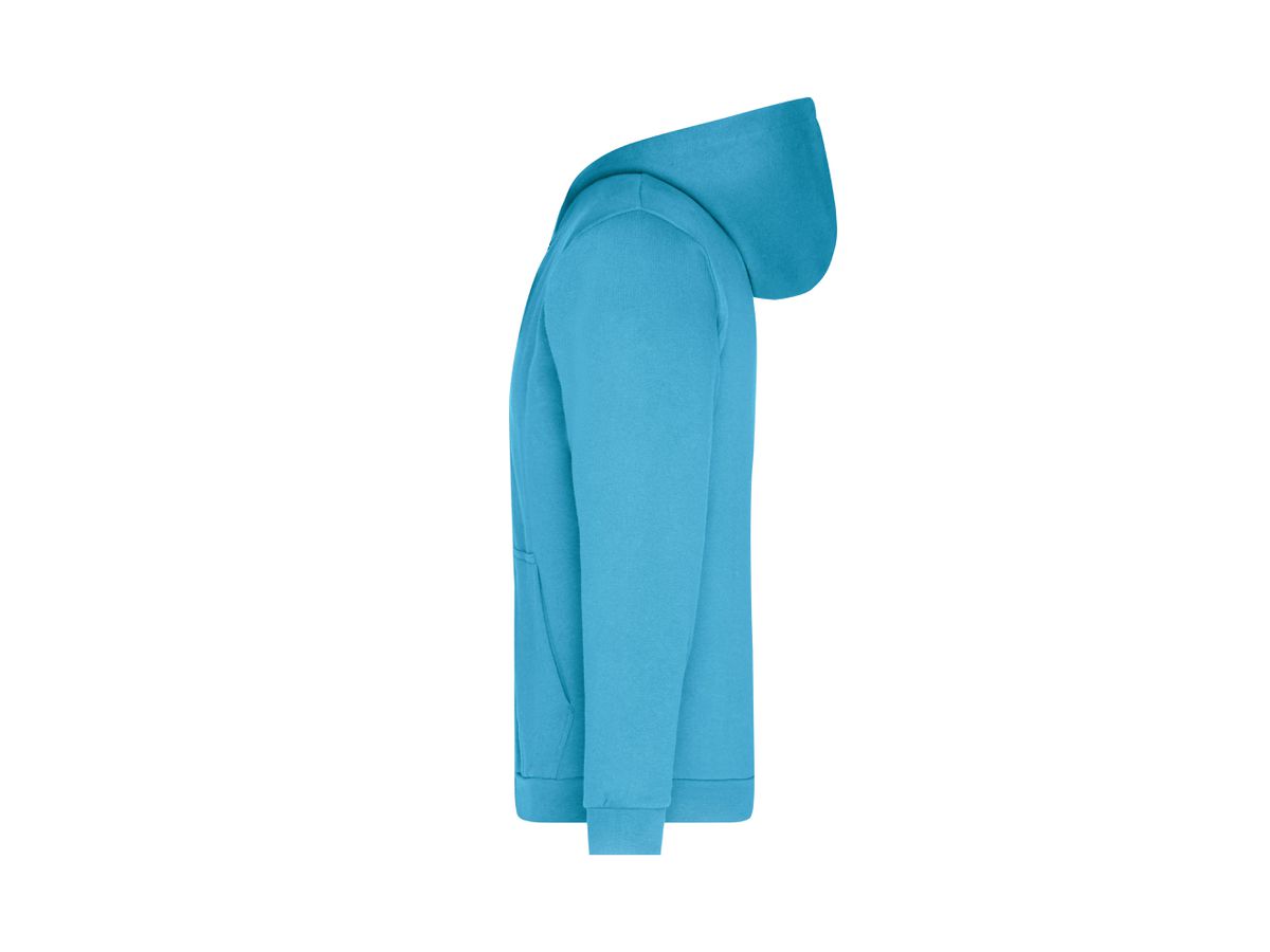 JN Promo Zip Hoody Men JN756 80%BW/20%PES turquoise Gr. 5XL