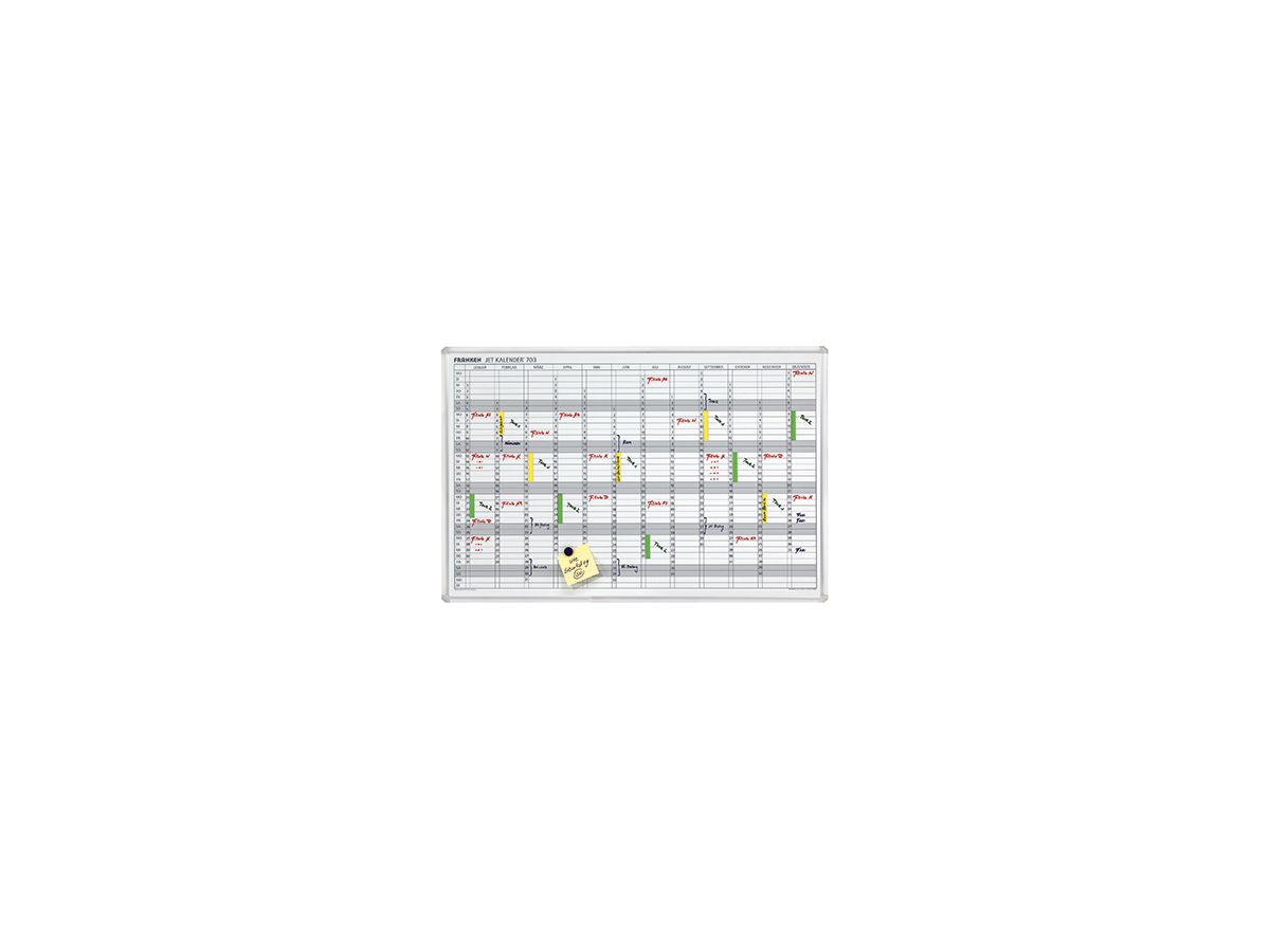 Franken Jahresplaner JetKalender JK703 90x60cm 12Monate weiß