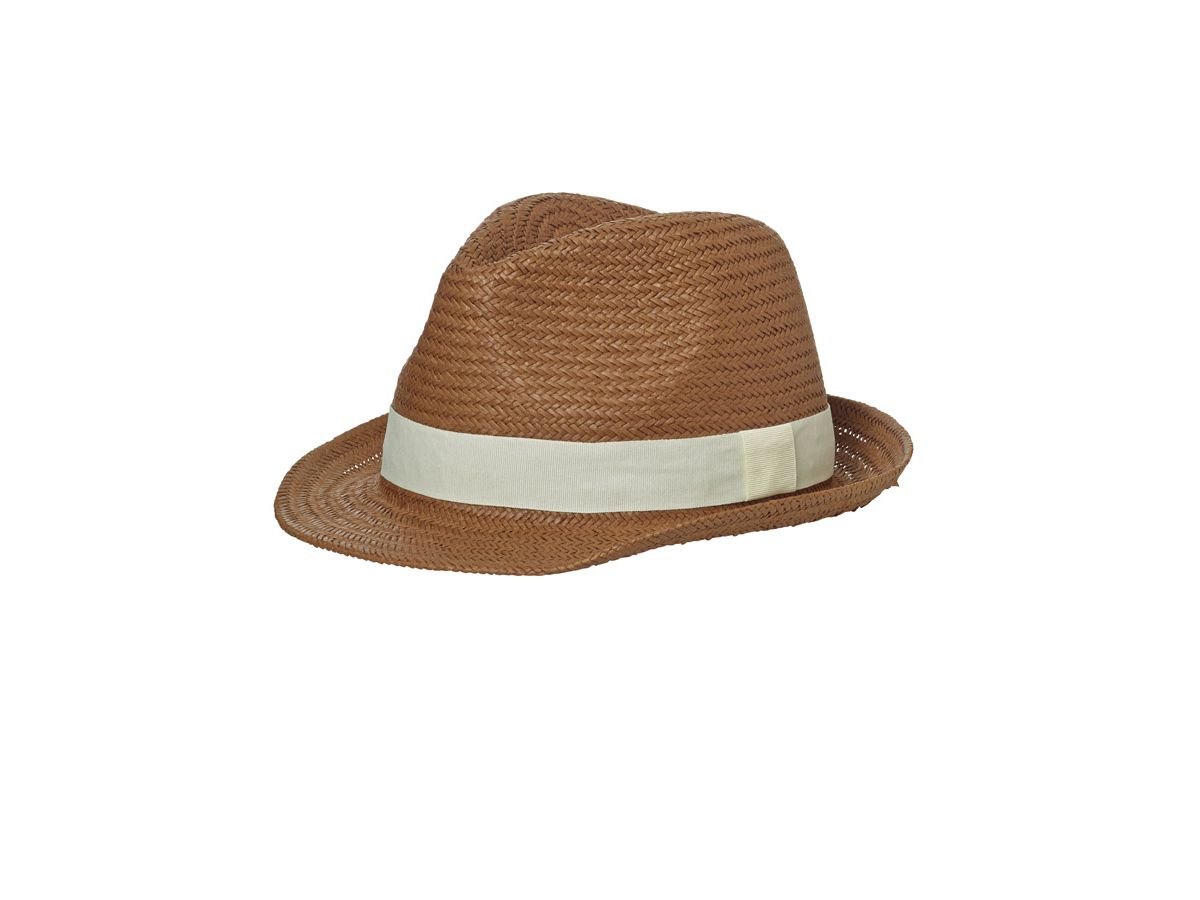 mb Urban Hat MB6597 100%PAPIER, nougat/off-white, Größe S/M