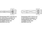 Korte boorhouder NC 40/0,5-13mm/inwendig e koeling WTE
