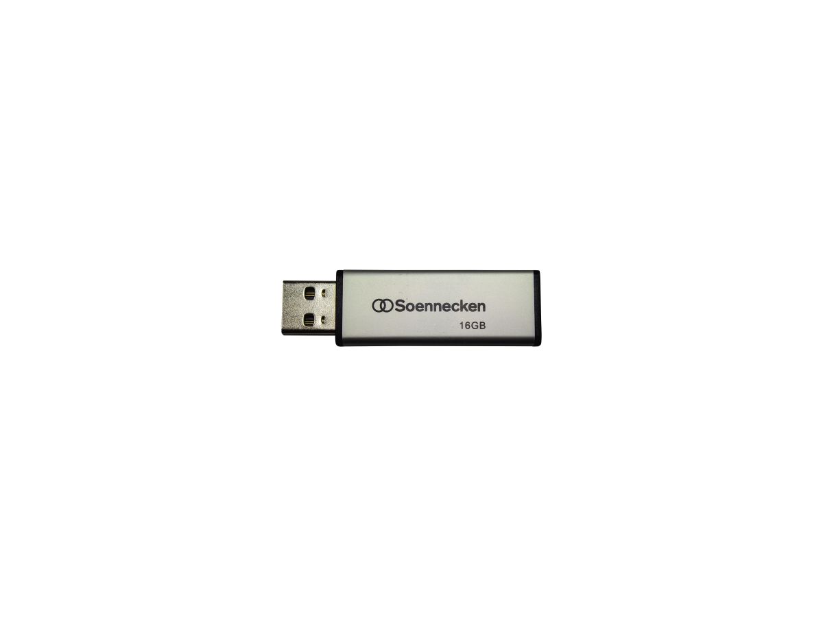 Soennecken USB-Stick 71613 2.0 16GB schwarz/silber