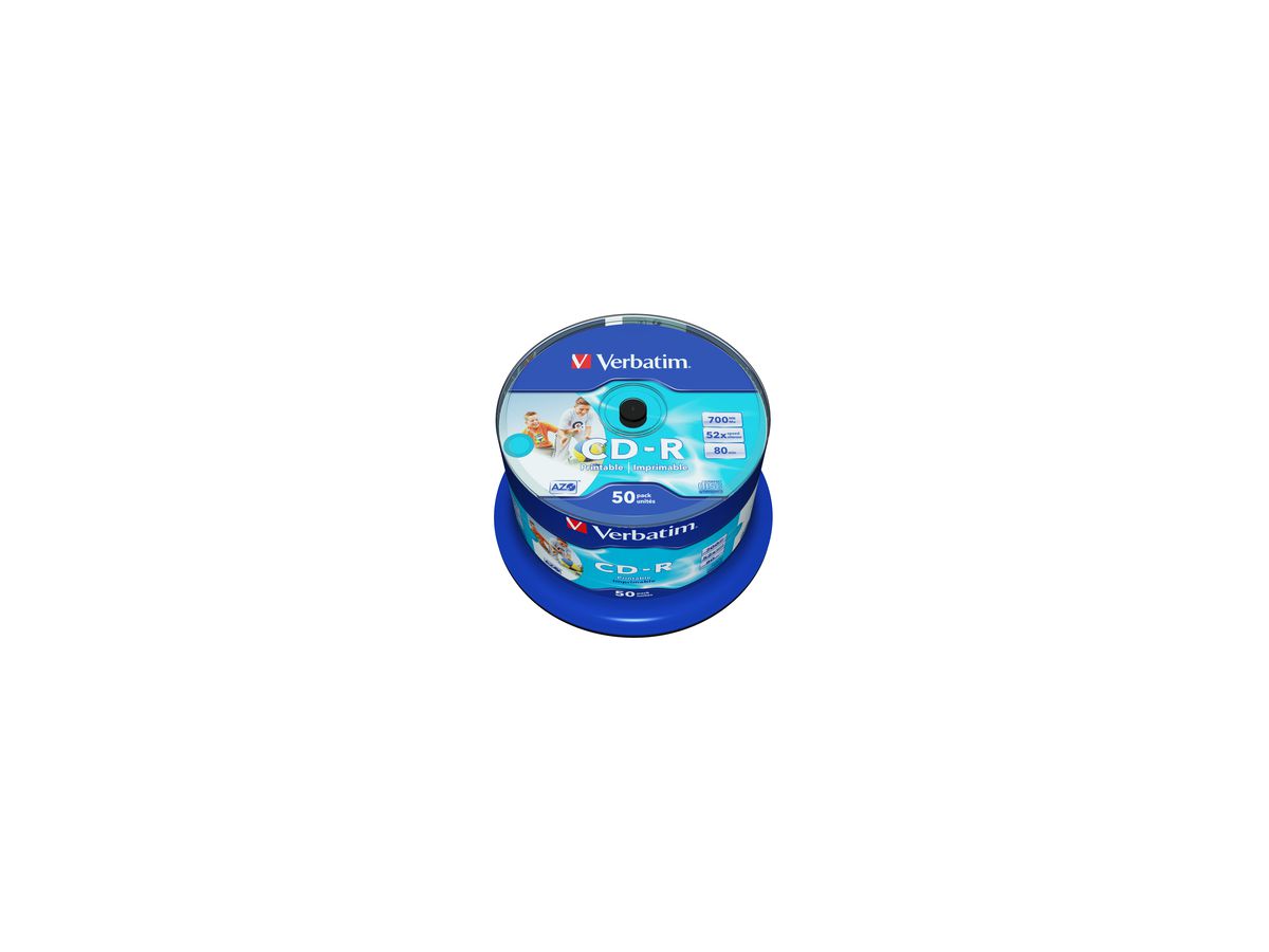 Verbatim CD-R 43438 52x 700MB 80Min. Spindel 50 St./Pack.