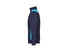 JN Sweatshirt mit Stehkragen JN868 navy/turquoise, Größe XXL