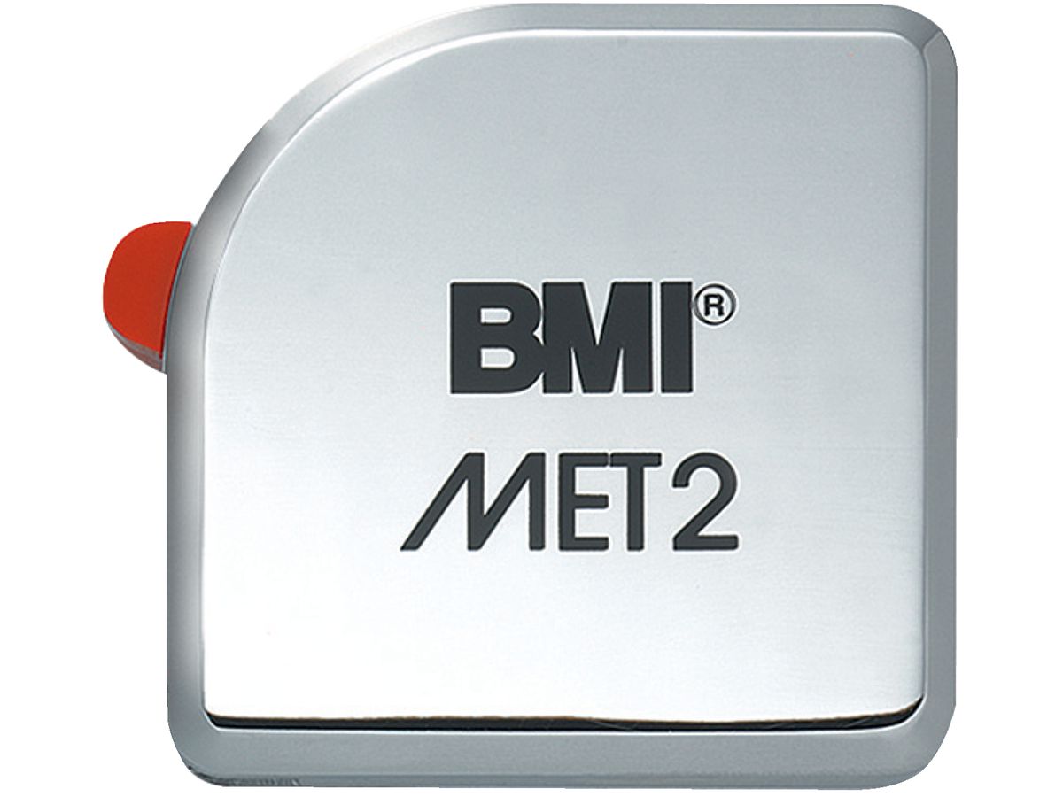 BMI Taschenbandmaß MET verchromt 2 m x 13 mm