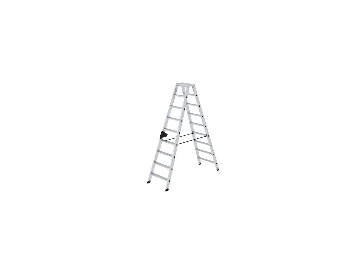 MUNK Stufen - Stehleiter Alu 2 x 9 Stufen