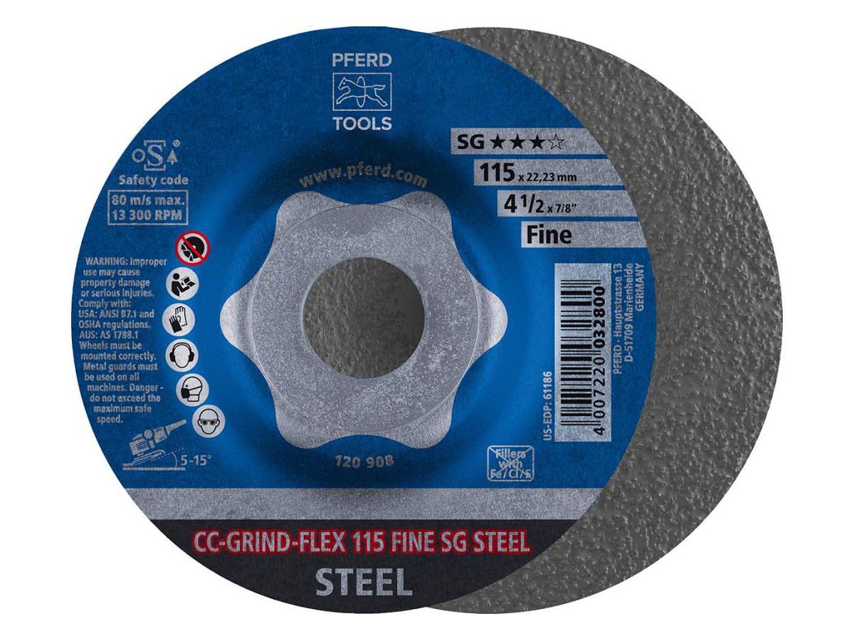 PFERD Schleifsch. CC-GRIND FLEX Ø 115mm crs SG STEEL