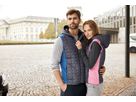 JN Ladies' Knitted Hybrid Vest JN767 kiwi-melange/anthracite-melange, Größe S