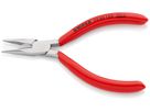 KNIPEX 25 03 125 Flachrundzange mit Schneide (Radiozange) verchromt 125 mm
