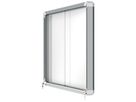 Nobo Schaukasten 1902569 97,2x69,2x 5,4cm innen 8 x DIN A4 weiß/silber