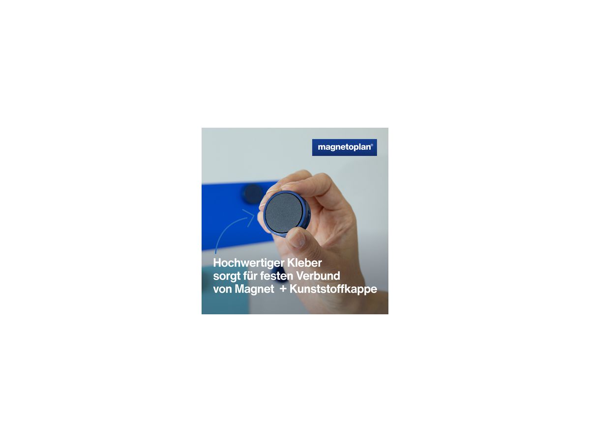 magnetoplan Magnet Ergo Large 1665014 34mm d.blau 10 St./Pack.