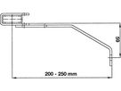 Wandanker 200-250 mm für Edelstahl-Leiter