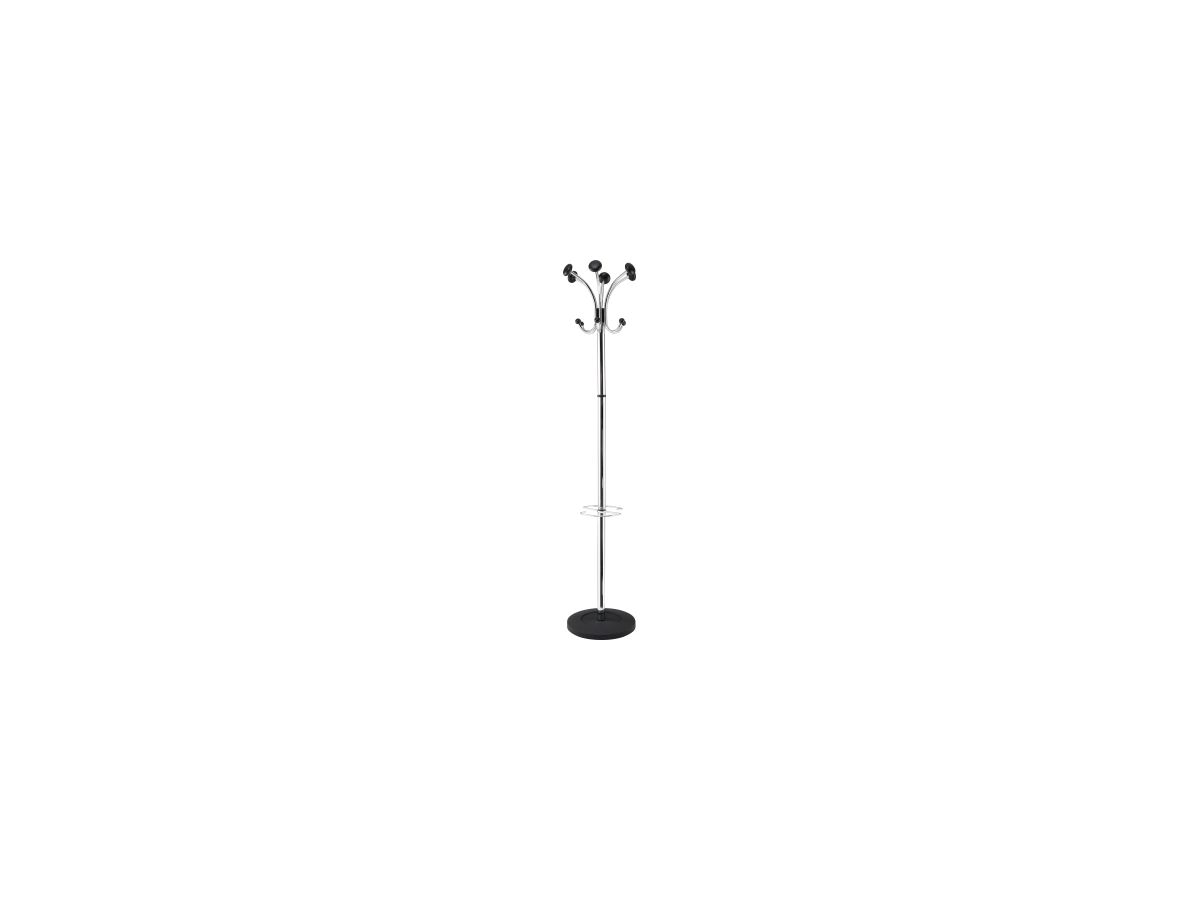 ALBA Garderobenständer Chromy 9403890 180cm Stahl chrom/schwarz