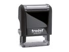 trodat Textstempel Print 4.0 44084 38x14mm 4zeilig Kissen schwarz