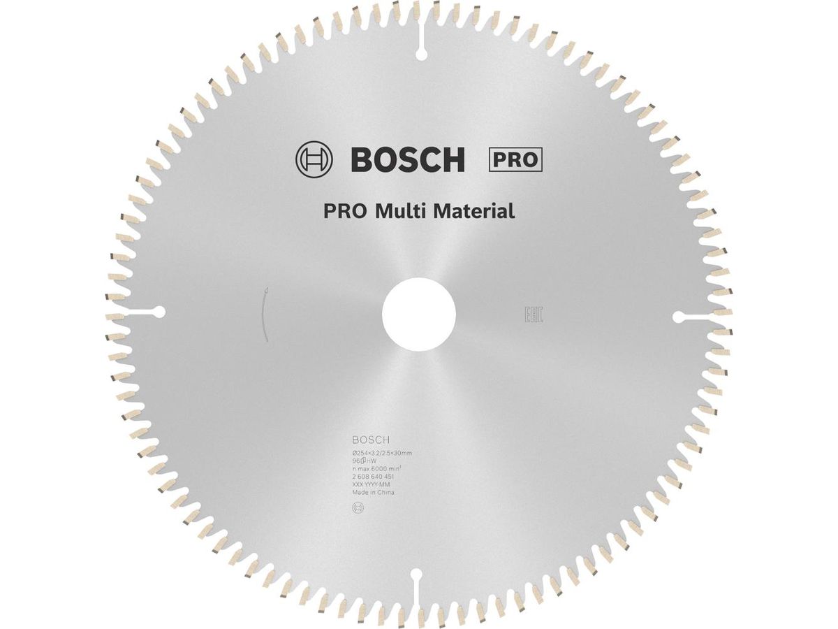 BOSCH Kreissägeblatt 5 Grad TKB 254x30 96 TR-F K&G SB3,2