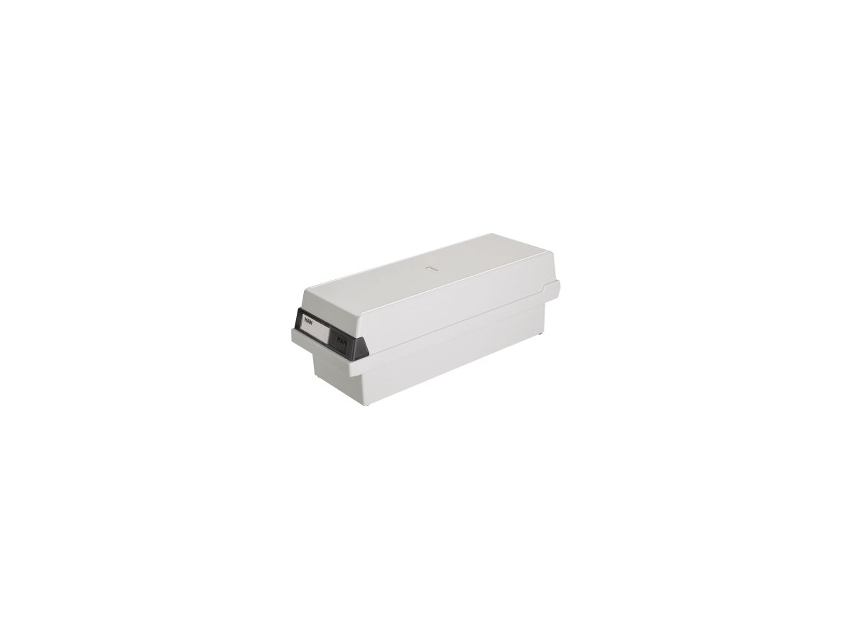 HAN Karteikasten 957-11 DIN A7 quer max. 1300Karten PS lichtgrau