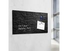 Sigel Magnetboard artverum GL249 1.300x550x15mm Glas Schiefer-Stone