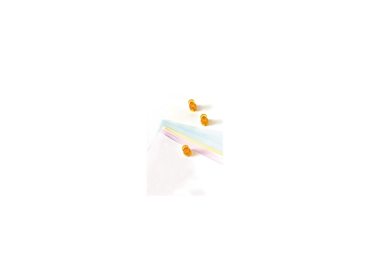 magnetoplan Magnet Memohalter 1666144 18mm orange 4 St./Pack