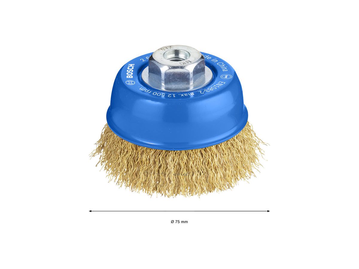 TOPFBUERSTE VERMESS. 75MM/M14