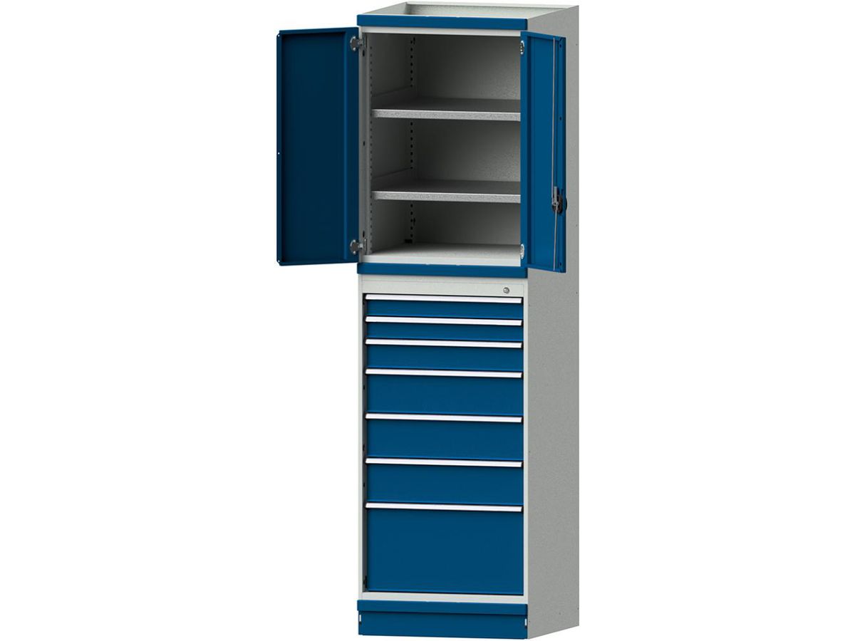 ANKE Basisschrank System 2500 B715xT720xH2200mm RAL 7035/5010