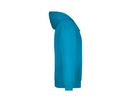 JN Hooded Sweat JN047 80%BW/20%PES, turquoise, Größe M