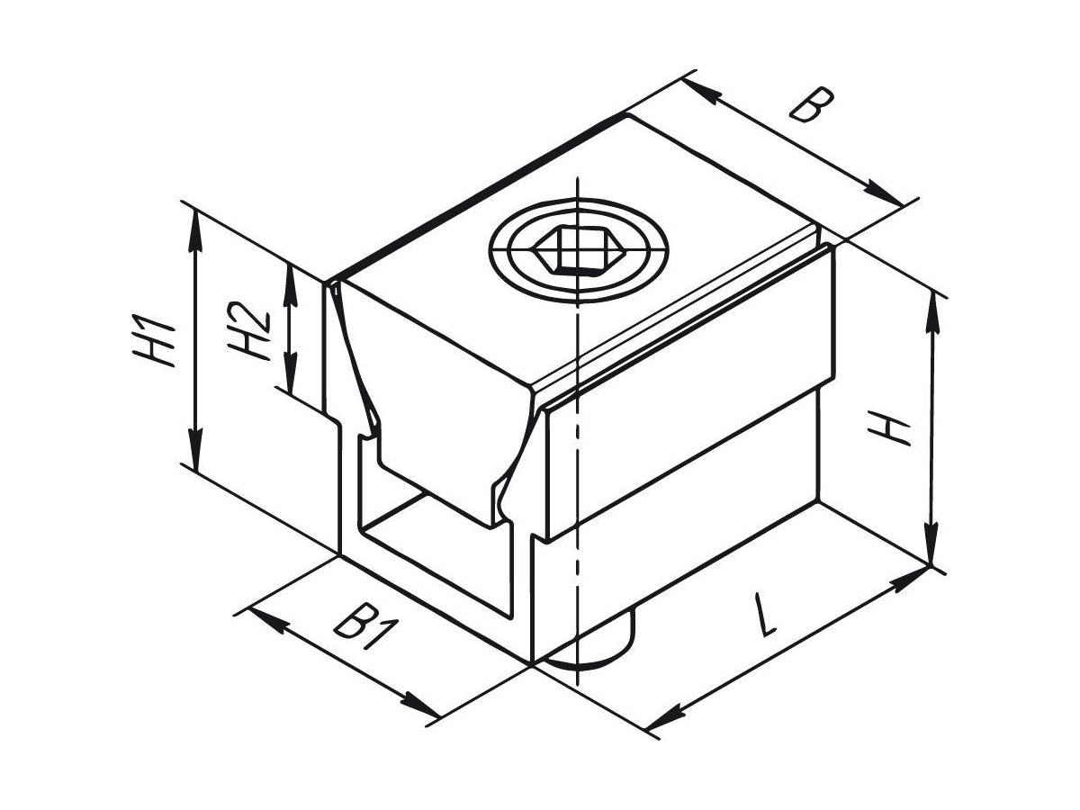 Spanner Doppelkeil Klemmkraft 0,8 KN IBT