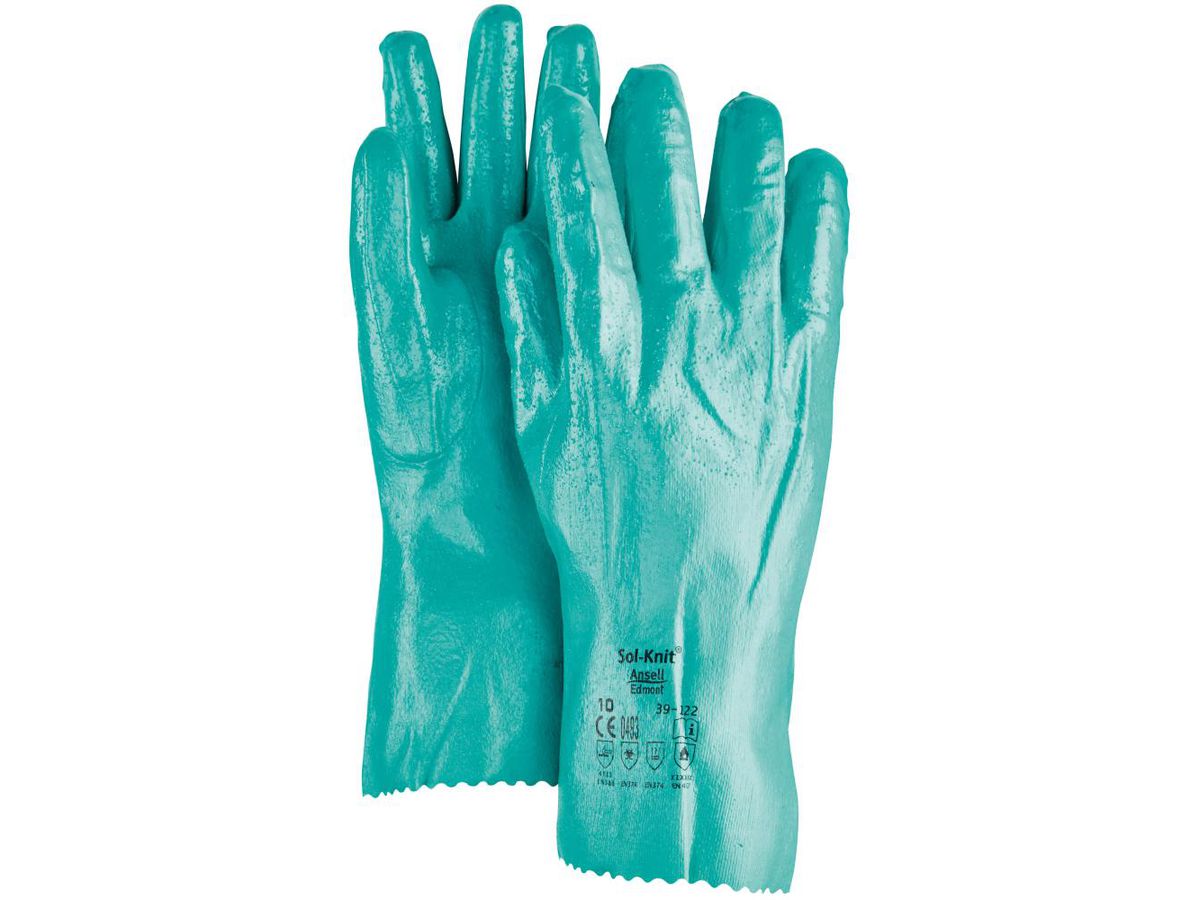 ANSELL Industrie-Handschuh SolKnit 39-122, grün, Gr. 8