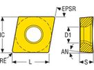 SECO Dreh-Wendeplatten ISO-S CCGT060201-F1,CP500