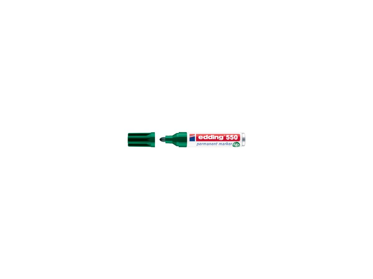 edding Permanentmarker 550 4-550004 3-4mm Rundspitze nachfüllbar gn