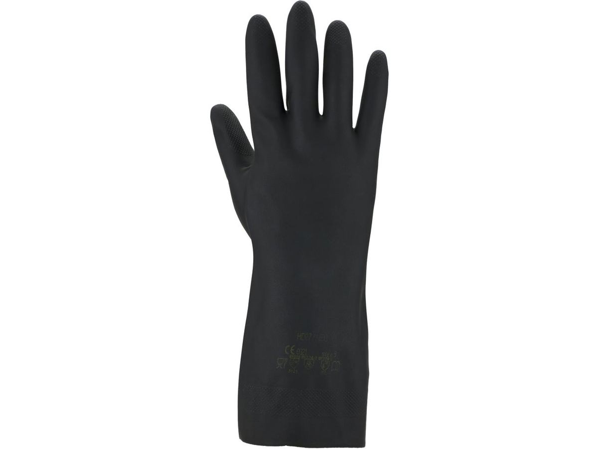 Handschuh 3470 Kat. III, schwarz, Neopren, Größe 10