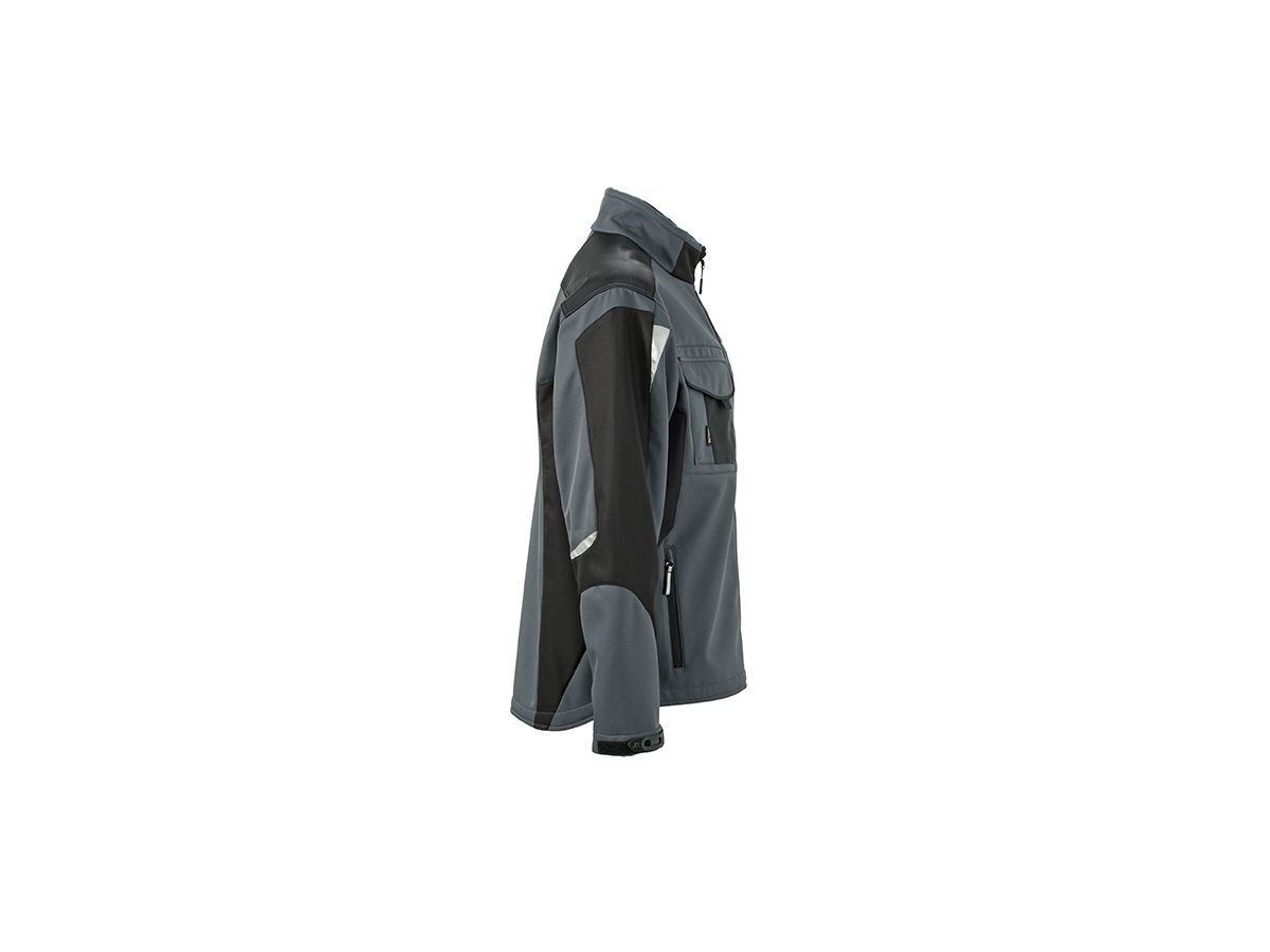 JN Workwear Softshell Jacket JN844 100%PES, carbon/black, Größe 5XL