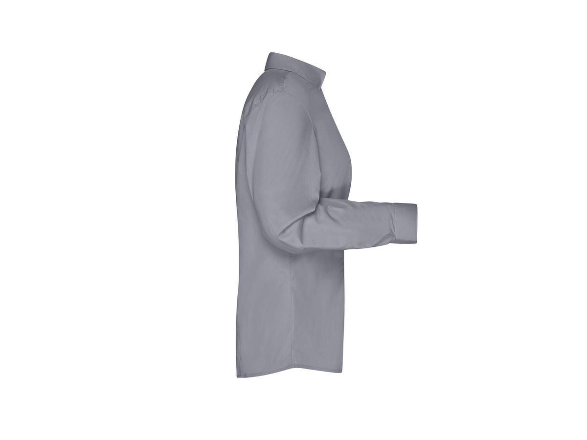 JN Ladies Business Shirt Longsleeve JN641, steel Gr. XS