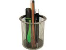 helit Stifteköcher Mesh H2518099 9x10cm rund 1Fach Metall silber