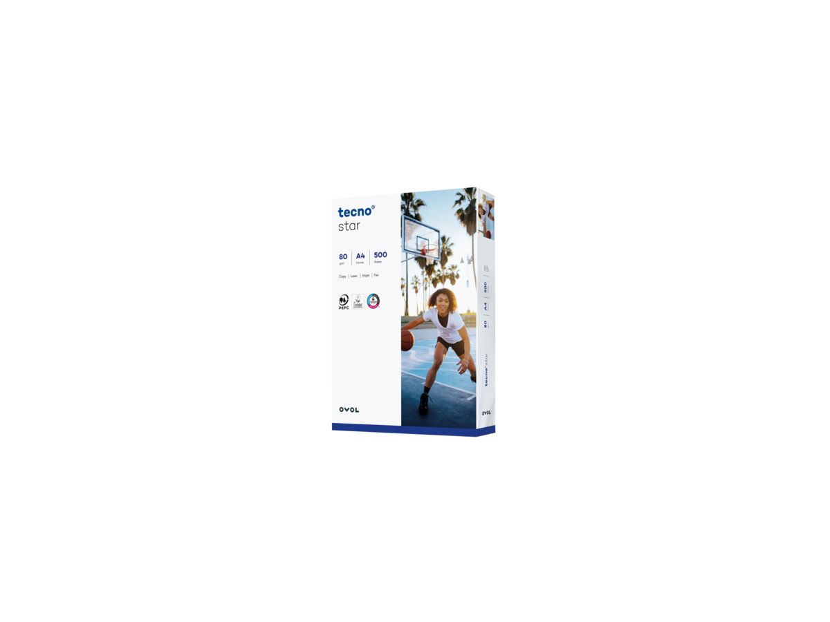 inapa tecno Kopierpapier Star 527108010001 A4 500 Bl./Pack.