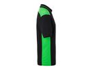 JN Men's Workwear Polo - COLOR - JN858 black/lime-green, Größe XXL