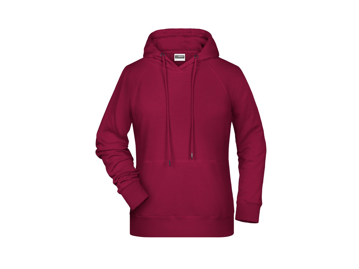 JN Ladies' Hoody 8023 wine, Größe XXL