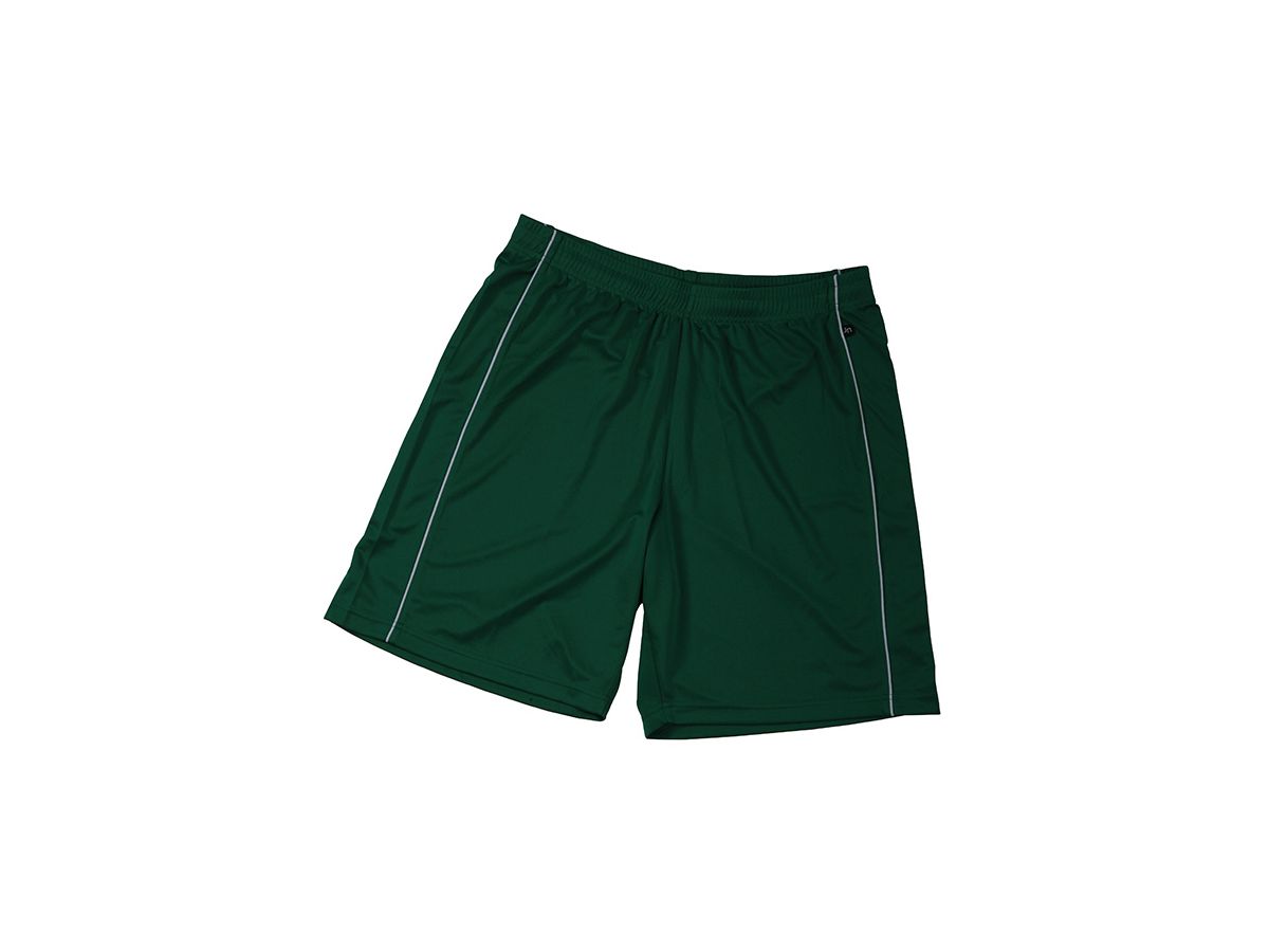 JN Basic Team Shorts Junior JN387K 100%PES, green/white, Größe XL
