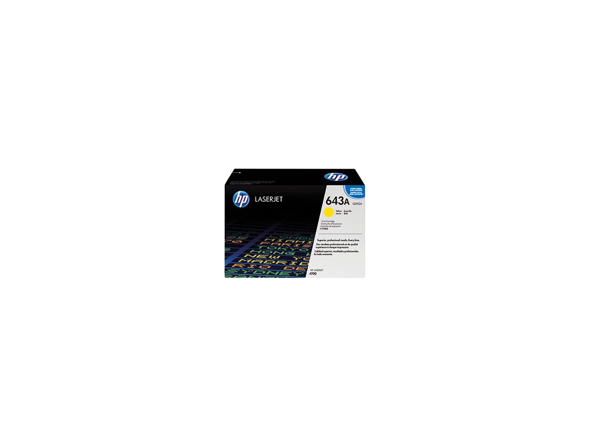 HP Toner Q5952A 643A 10.000Seiten gelb