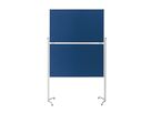 magnetoplan Moderationstafel 1151303 klappbar Filz blau