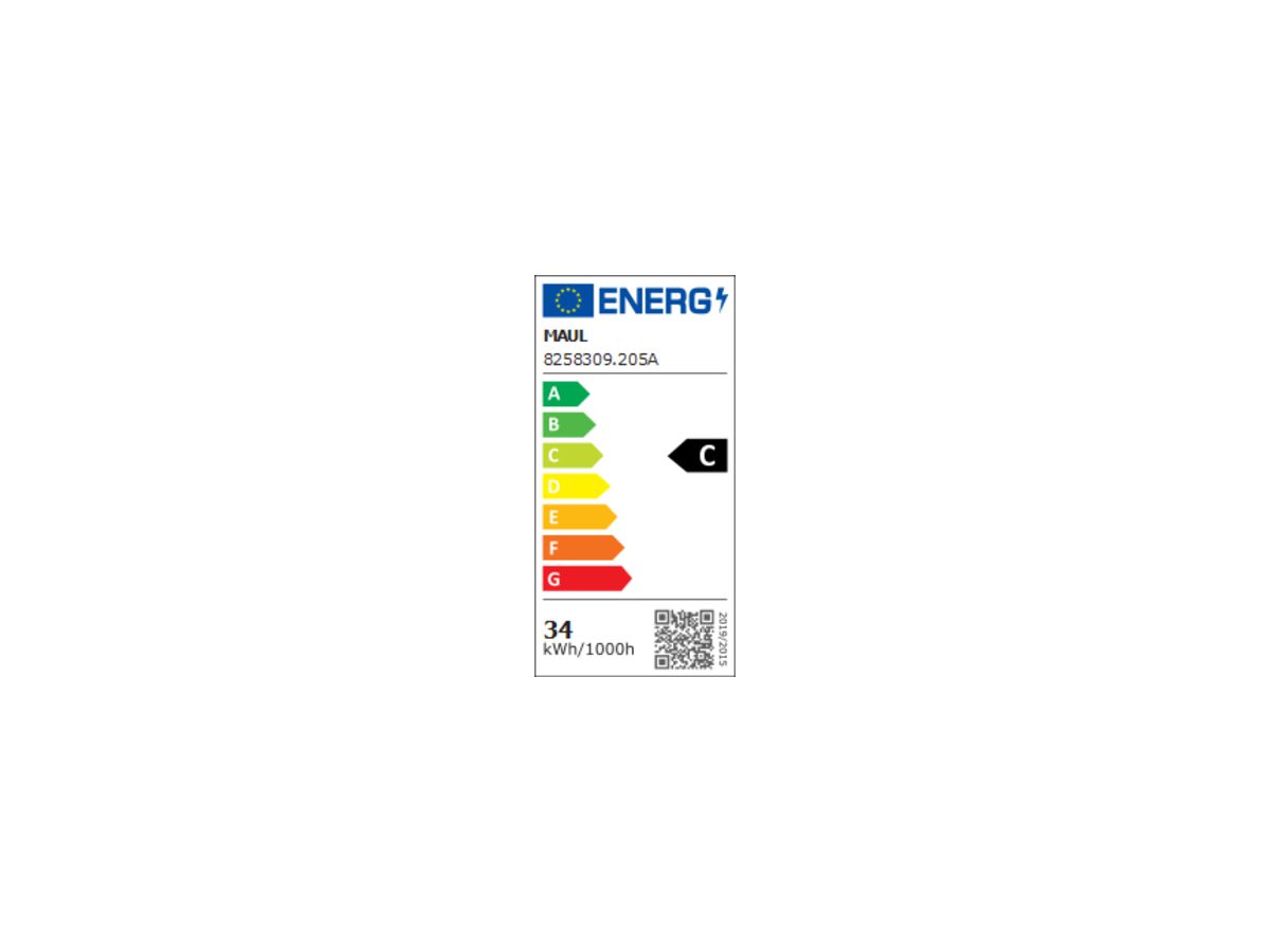 MAUL Standleuchte MAULjaval 8258402 LED dimmbar 80W weiß